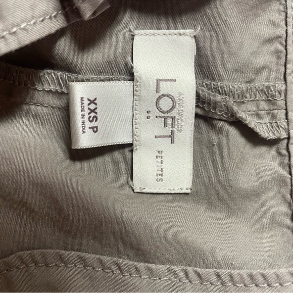 LOFT Taupe Ruffle Jacket - Picture 2 of 2